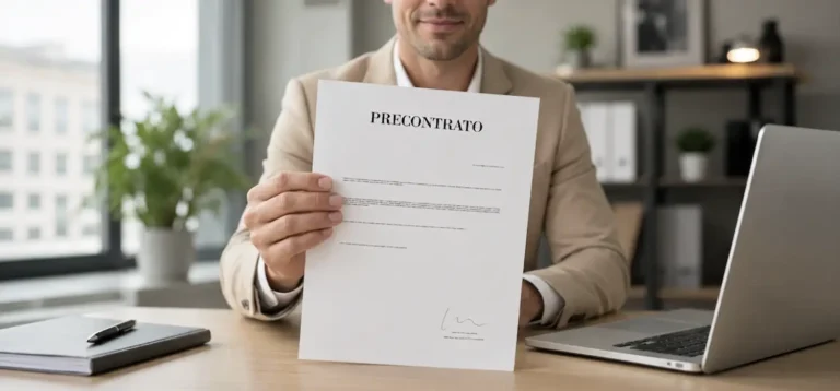Precontrato de trabajo para empleadas del hogar